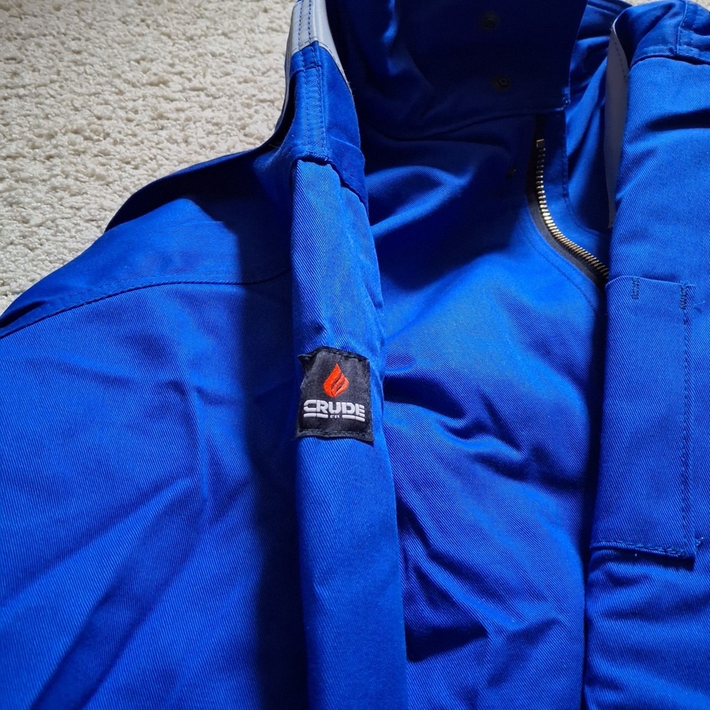 Crude FR Insulated Work Jacket 2XL TALL CAT2 ATPV12 2112 Quilt Lined RPS 586 - Picture 14 of 16